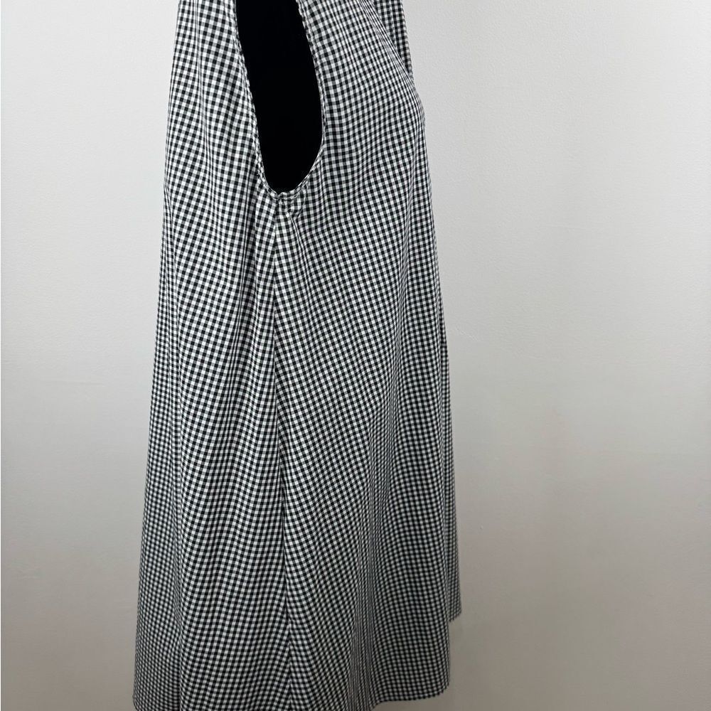Pixie City to Sea Black and White Gingham Milton Dress Medium Women’s - Picture 5 of 11